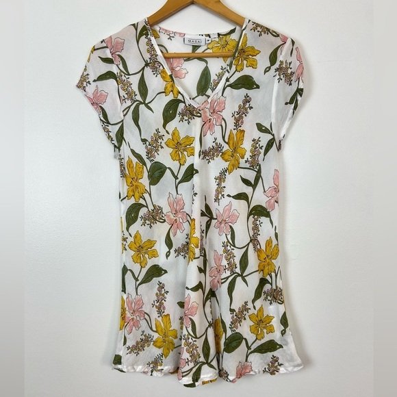 MASAI Colorful Floral Short Sleeve Top - Picture 2 of 8